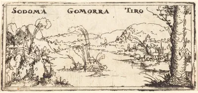 Landscape with Three Burning Cities: Sodom, Gomorrah and Tyrus