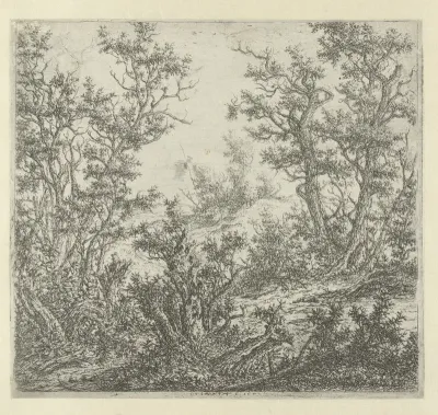 Landscape with Three Oak Trees on the Right