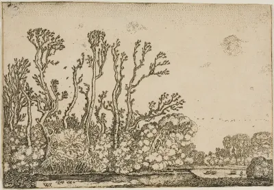 Landscape with Trees, Pond and Sheep