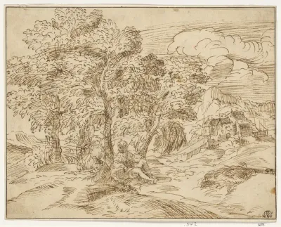 Landscape with Two Seated Figures