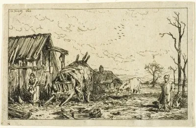 Landscape with Unhitched Cart