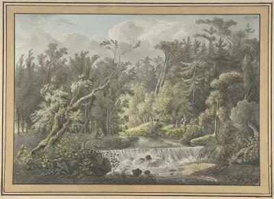 Landscape with Waterfall