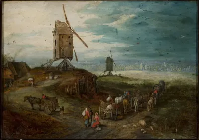 Landscape with Windmills
