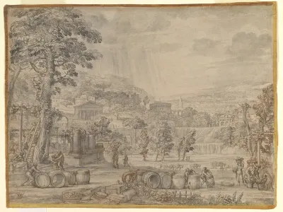 Landscape with Wine Harvest
