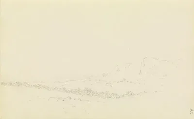 Landschaft im Elbtal mit Bergen