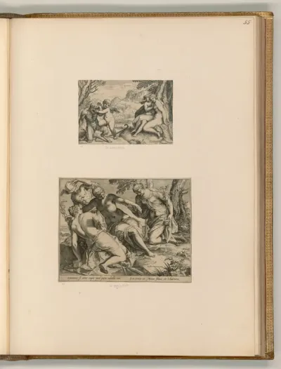 Landschaft mit Amor, Pan und zwei Nymphen; Merkur und die drei Grazien