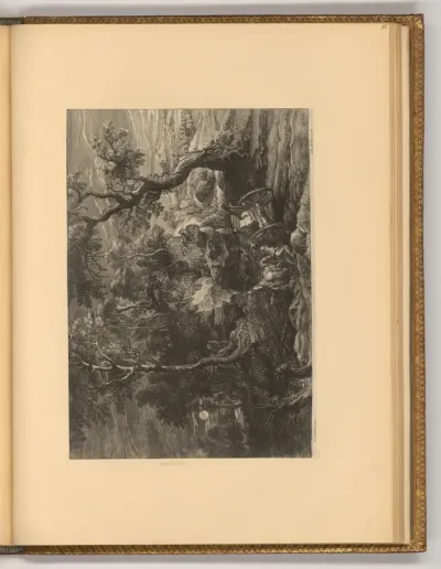Landschaft mit Ochsengespann