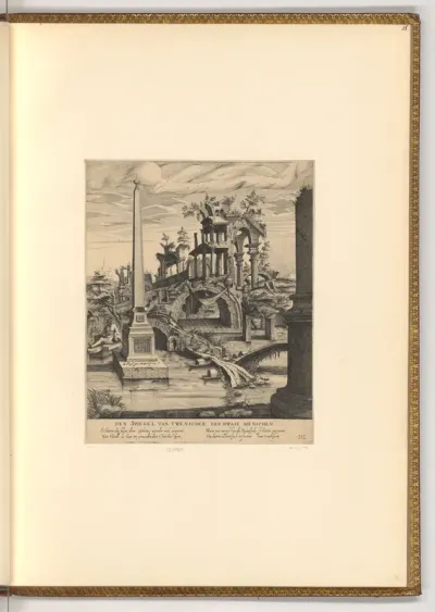 Landschaft mit Ruinen
