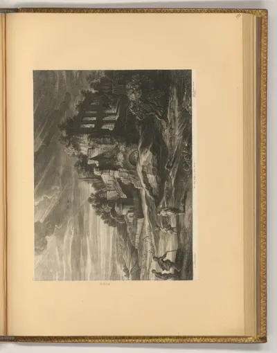Landschaft mit Ruinen