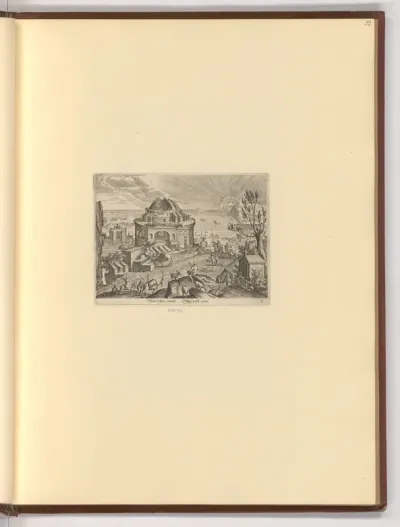 Landschaft mit Ruinen