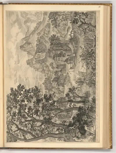 Landschaft mit Schnepfenjagd