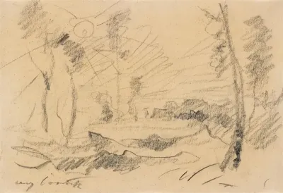 Landschaft unter strahlender Sonne