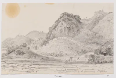 Landschap bij Cibodas, West-Java