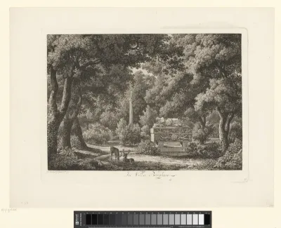 Landschap bij de Villa Borghese