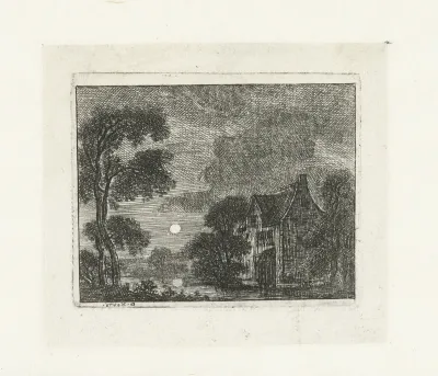 Landschap bij nacht