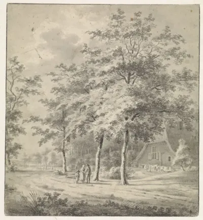 Landschap bij Rande, Overijssel