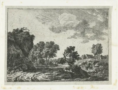 Landschap bij storm