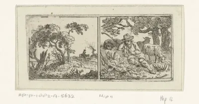 Landschap en herder