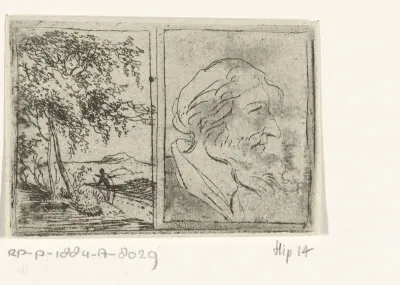 Landschap en portretstudie