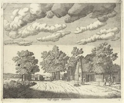 Landschap halverwege Overveen