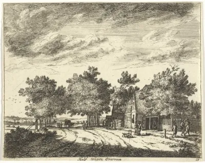 Landschap halverwege Overveen