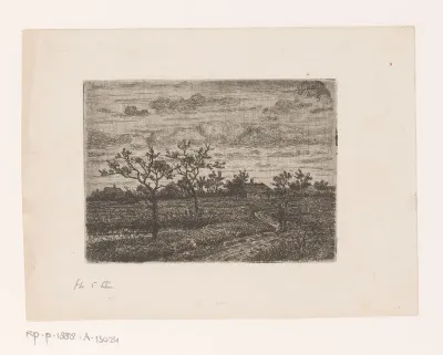 Landschap in de buurt van Antwerpen