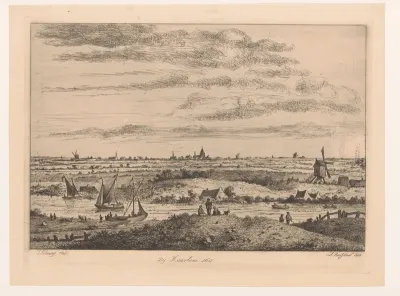 Landschap in de buurt van Haarlem