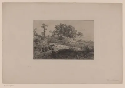 Landschap in de omgeving van de Ardennen