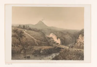 Landschap in het Malangsche; Residentie Pasoeroean