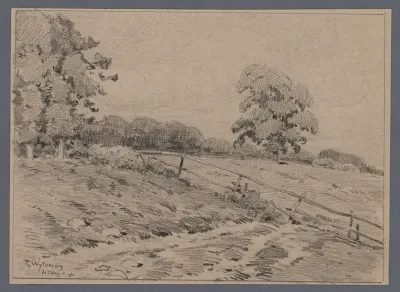 Landschap in of nabij De Steeg, Gelderland