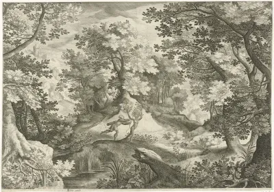 Landschap met Apollo en Daphne