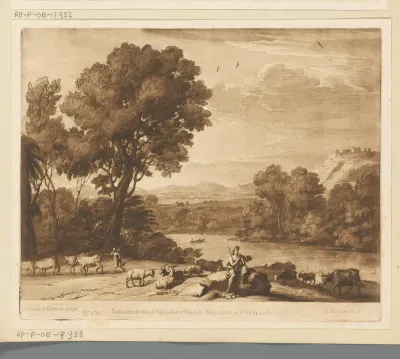 Landschap met Apollo en Mercurius, die het vee steelt