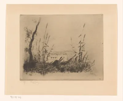 Landschap met Arabisch huis