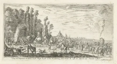 Landschap met bivak