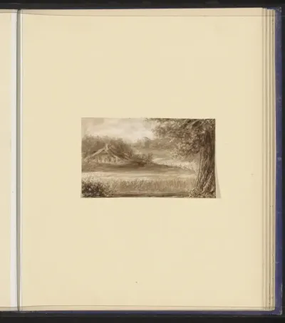 Landschap met boerderij