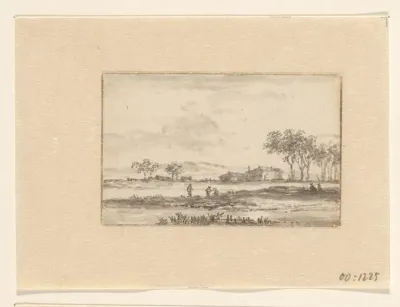 Landschap met boerderij