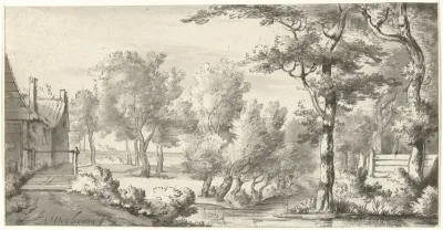 Landschap met boerderij