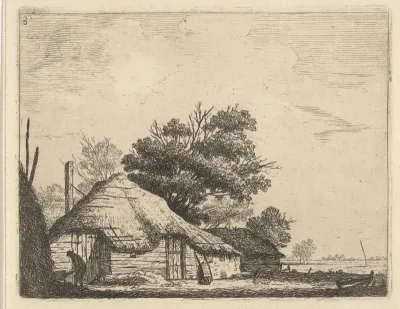 Landschap met boerderij