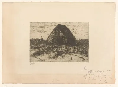 Landschap met boerenhut