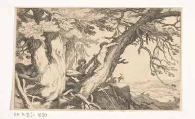 Landschap met bomen