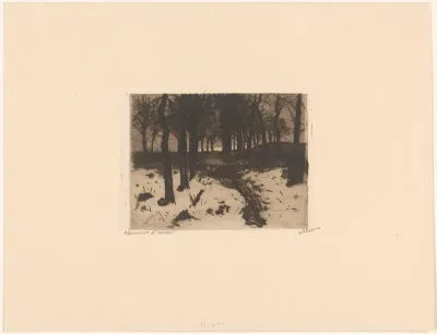 Landschap met bomen in Ewijkshoeve