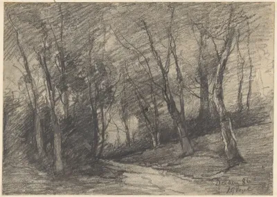 Landschap met bomen te Delden