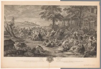 Landschap met braspartij
