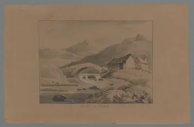 Landschap met brug nabij Dunkeld