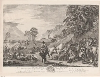 Landschap met cavalerie