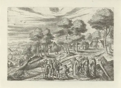 Landschap met Christus en de hoofdman van Kafarnaüm