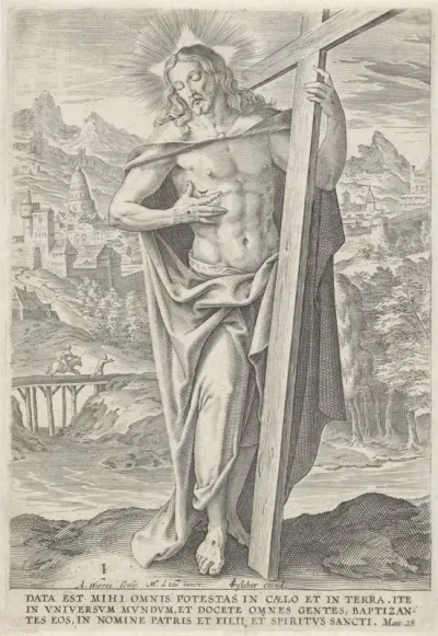 Landschap met Christus