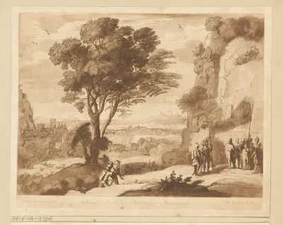 Landschap met David bij de grot van Adullam