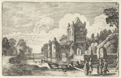 Landschap met de Amsterdamse Poort te Haarlem