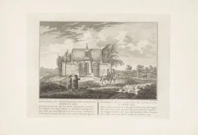 Landschap met de begraafplaats van familie Van der Capellen